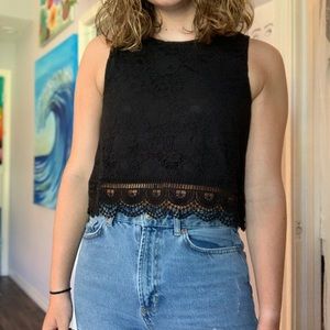 Black Lace tank top